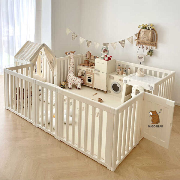 Haedc7ac5fcf74a5c993ce4eaa250d95aY.jpg_720x720q50.jpg MIGO Bear Kids Playpen Storage Set
