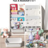 MIGO BEAR Kids Bookshelf Organizer