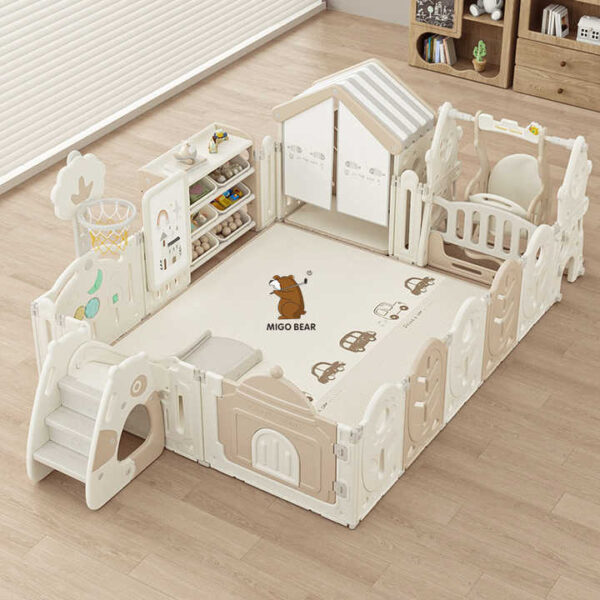Hc09a62dff3564ea48259c8818fb1b57du.jpg_720x720q50.jpg MIGO Bear Foldable Kids Playpen Set