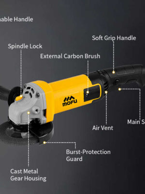 Variable Speed Electric Angle Grinder