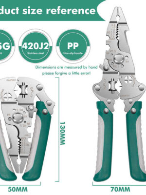 9-in-1 Multi-Functional Crimping Pliers
