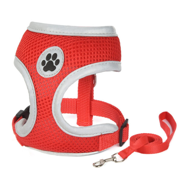 O1CN010AuhTa1yK4TJfQA93_2207346559-0-cib.jpg Pet Products New Pet Harness Breathable Mesh Dog Reflective Safety Vest Type Traction Rope