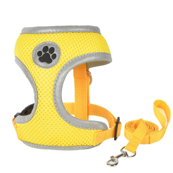 O1CN01yHxnWy1yK4TLbd1mH_2207346559-0-cib.jpg Pet Products New Pet Harness Breathable Mesh Dog Reflective Safety Vest Type Traction Rope