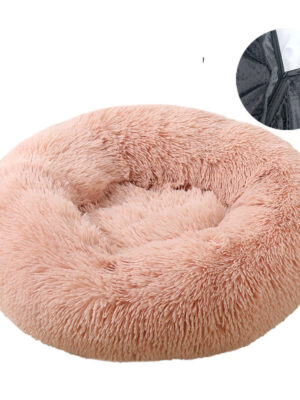 Dog bed, removable and washable round plush pet bed, cat bed, warm pet supplies, dog bed, pet bed, pet mat