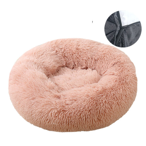 546379084 Dog bed, removable and washable round plush pet bed, cat bed, warm pet supplies, dog bed, pet bed, pet mat