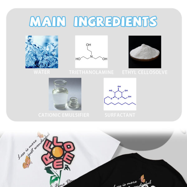 546375135 Clothing Printing Remover, Clothing Cleaning Fabric Print Pattern Pattern Letter Cleaning Remover