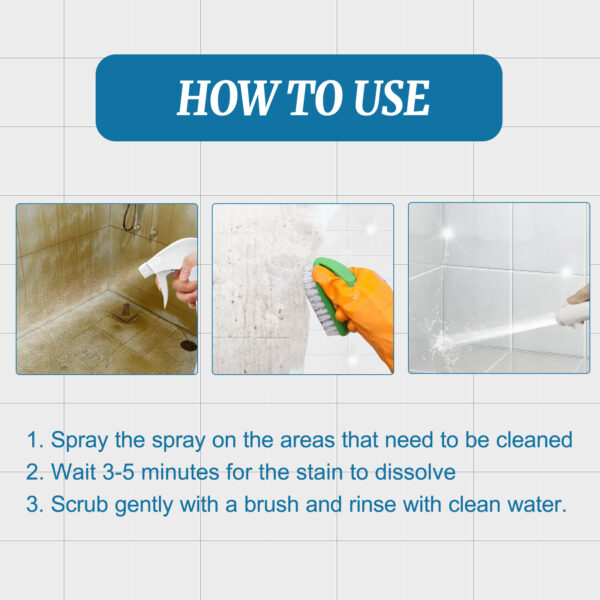 546374303 Tile Cleaner, Bathroom Tile Floor Marble Bright Strong Dirt Remover