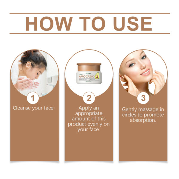 546530967 Avocado Cream For Wrinkles Gentle Moisturizing Facial Skin Moisturizing Daily Cream