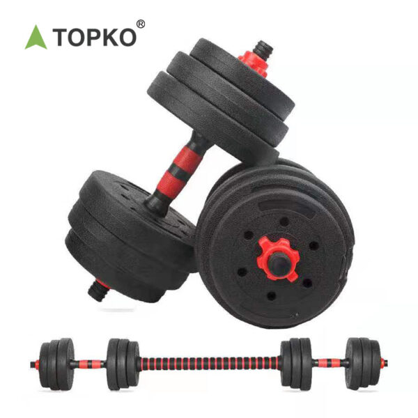 2 Adjustable Cement Dumbbell Set