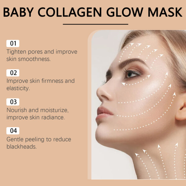 546530809 Collagen Peel Peel Mask Moisturizes, Hydrates, Moisturizes, Anti-Wrinkle And Brightening Skin Peel Mask