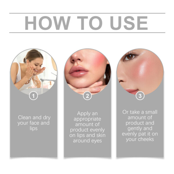 546520951 Collagen Makeup Stick Moisturizes Natural Multicolor Blush Stick