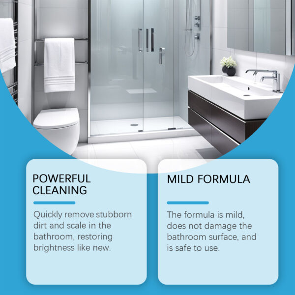 546375461 Bathroom Cleaner, Clean Bathroom Glass Door Bathtub To Remove Stains And Water Stain Cleaning Cleaner