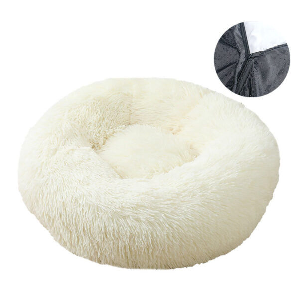 546379089 Dog bed, removable and washable round plush pet bed, cat bed, warm pet supplies, dog bed, pet bed, pet mat