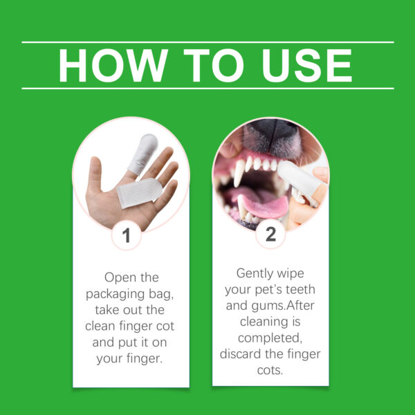 546379002 Dog And Cat Tooth Wipes, Pet Dog Mild Tooth Cleaning Tartar Stains Fresh Breath Wipes