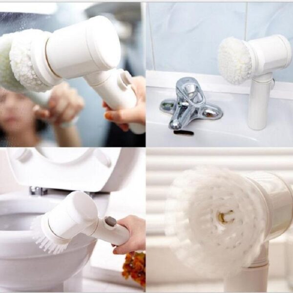 546375925 Handheld Electric Cleaning Brush for Bathroom Tile and Tub Kitchen Washing Tool