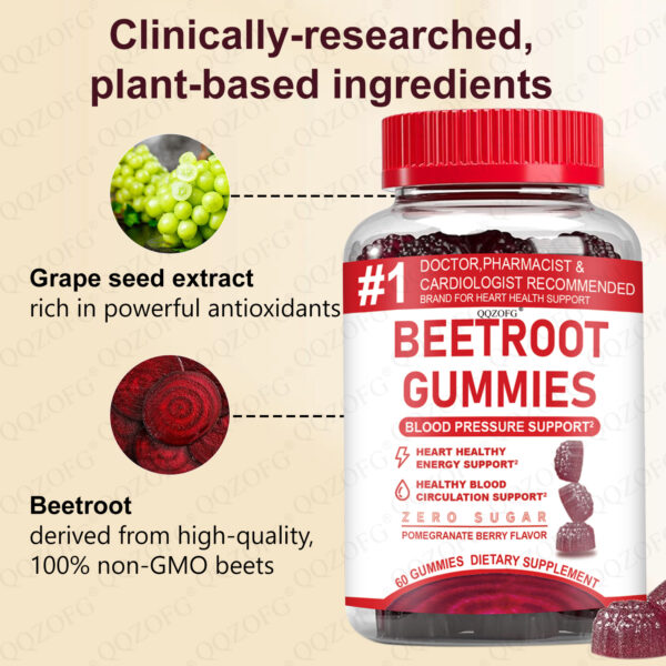 4 Bulk Organic Raw Beetroot Gummy