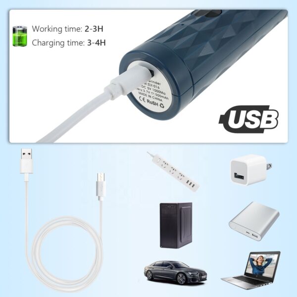 546379818 Electric Pet Nail Polisher With Light Dog And Cat Cleaning Automatic Manicure Device USB Rechargeable Manicure Device
