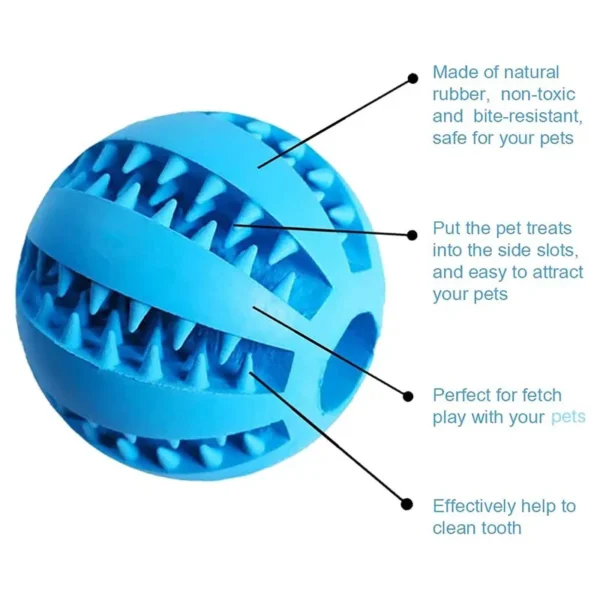 546378471 Dog Toy Ball Interactive Rubber Balls Puppy Chewing Toys Pet Tooth Cleaning Ball Cats Pets Food Treat Feeder Silicone Balls Toy