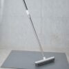Cleaning Brush Stainless Steel Silicone Floor Brush Water Scraping Brush Long Handle Magic Carpet Brush