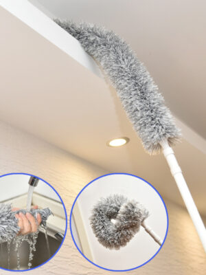 Long Handle Lazy Duster Duster Household Car Can Be Bent Retractable And Washable Electrostatic Chicken Feather Duster Without Hair Loss