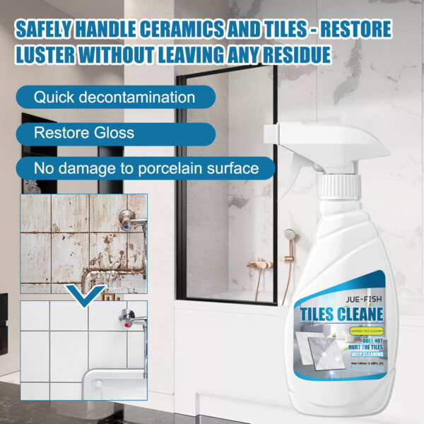 546374301 Tile Cleaner, Bathroom Tile Floor Marble Bright Strong Dirt Remover