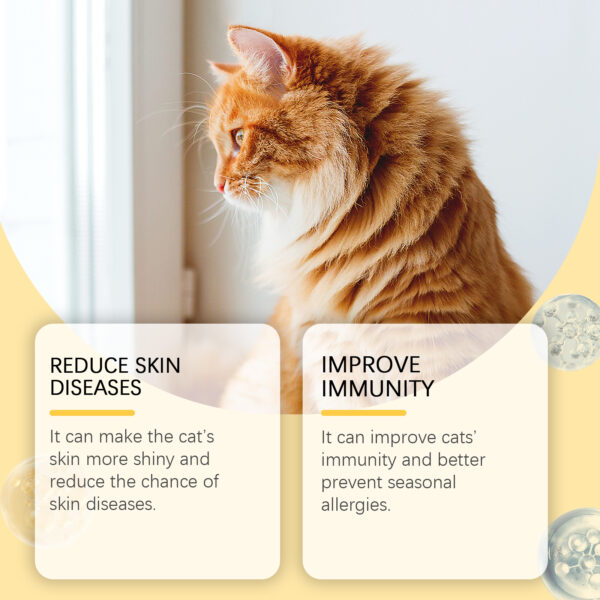 546379888 Cat Care With Multi-Dimensional Fish Oil Tablets Cat Care Vitamin Moisturizing Skin Fish Oil Care Tablets