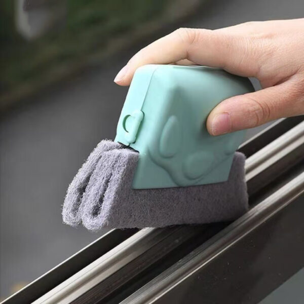 Household Cleaning Window Door Groove Dust Brush Cleaning Tool Gap Window Sill Dead Corner Sweep Groove Sponge Brush