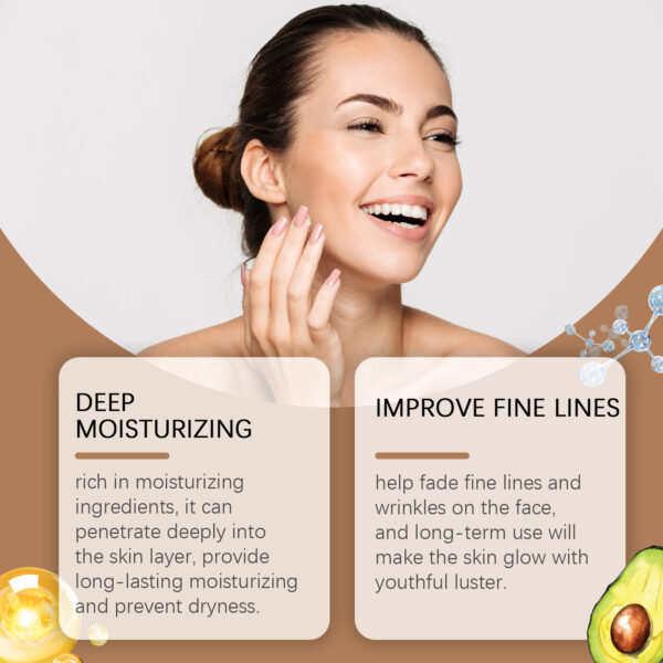 546530965 Avocado Cream For Wrinkles Gentle Moisturizing Facial Skin Moisturizing Daily Cream