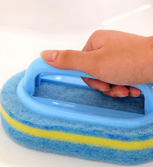 Kitchen Cleaning Bathroom Toilet Kitchen Glass Wall Cleaning Bath Brush Plastic Handle Sponge Bath Bottom