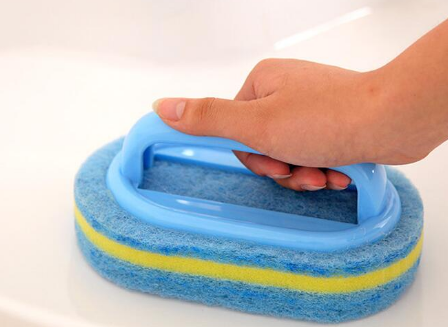 546375926 Kitchen Cleaning Bathroom Toilet Kitchen Glass Wall Cleaning Bath Brush Plastic Handle Sponge Bath Bottom