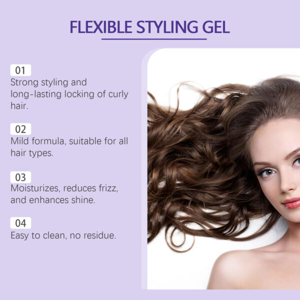 546519900 Curl Styling Gel Hair Moisturizing Light Refreshing Curl Styling Long Lasting Care Gel