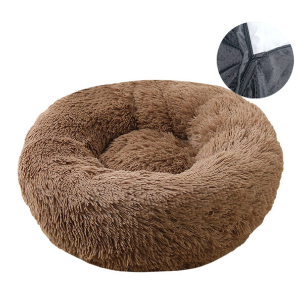 546379085 Dog bed, removable and washable round plush pet bed, cat bed, warm pet supplies, dog bed, pet bed, pet mat