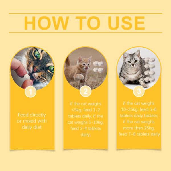 546379891 Cat Care With Multi-Dimensional Fish Oil Tablets Cat Care Vitamin Moisturizing Skin Fish Oil Care Tablets