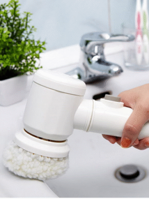 Handheld Electric Cleaning Brush for Bathroom Tile and Tub Kitchen Washing Tool