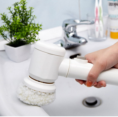 546375920 Handheld Electric Cleaning Brush for Bathroom Tile and Tub Kitchen Washing Tool