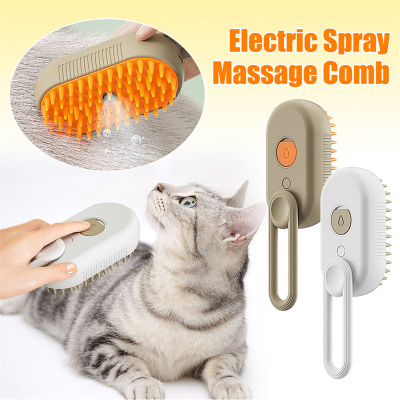 546379424 Cat Steam Brush Steamy Dog Brush 3 In 1 Electric Spray Cat Hair Brushes For Massage Pet Grooming Comb Hair Removal Combs Pet Pro