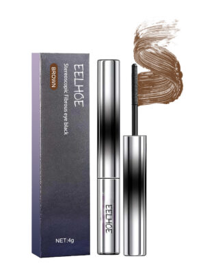Curl Your Mascara, Eyelashes Black Beautiful Natural Thick Sweat-Proof, Not Smudgy, Not Makeup Off Slim Long