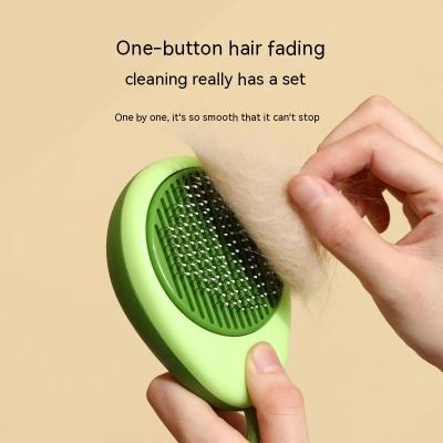 546379473 Cat Brush Hair Remover Cleaning Avocado Shaped Dog Grooming Tool Pet Combs Brush Stainless Steel Needle Pet Cleaning Care