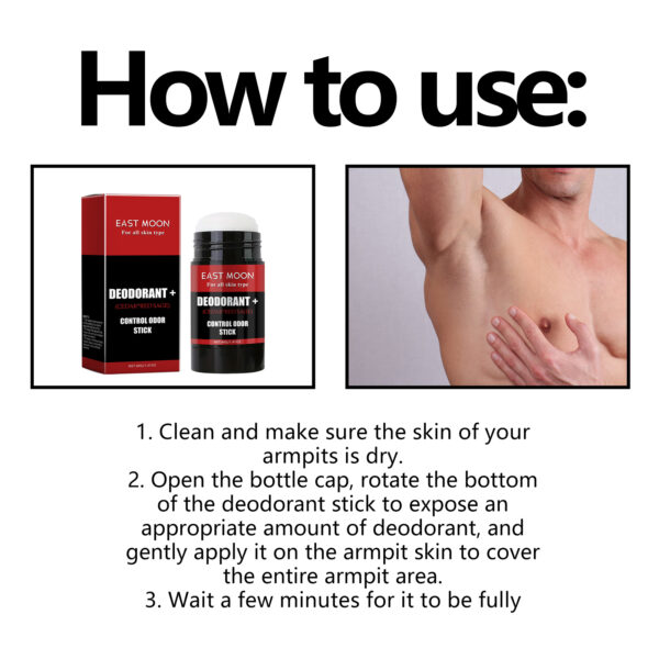 546530748 Control Odor Stick, Clean Armpit Odors Fresh And Long-Lasting Portable Body Stick