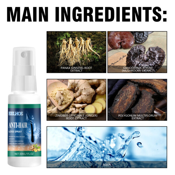 546519851 Ant-Hair Loss Spray, Nourish Hair Repair Dry Strong Hair And Protect Hair Thick Hair