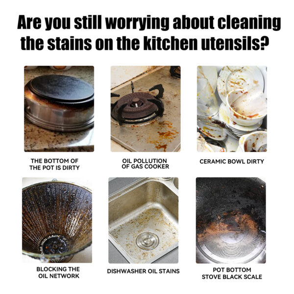 546375169 Cooktop Cleaner Cream, Wash The Kitchen Stove Basin To Remove Oil Stains And Dirt To Remove Black Dirt At The Bottom Of The Pot