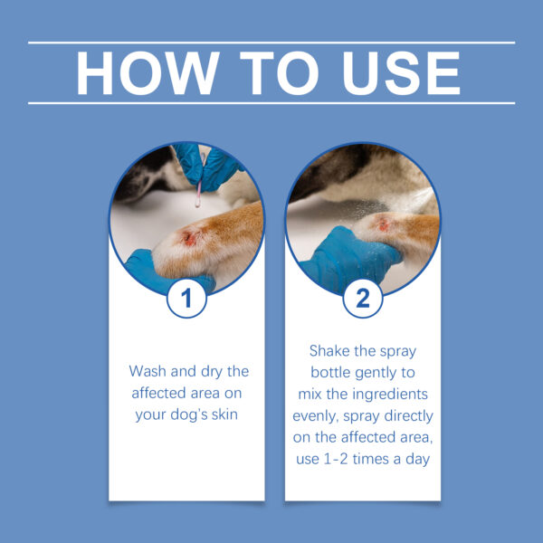 546378940 Dog Care Spray, Clean Dog Care Pet Plant Essence Skin Care Spray