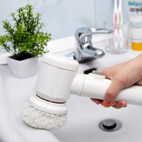 546375921 Handheld Electric Cleaning Brush for Bathroom Tile and Tub Kitchen Washing Tool