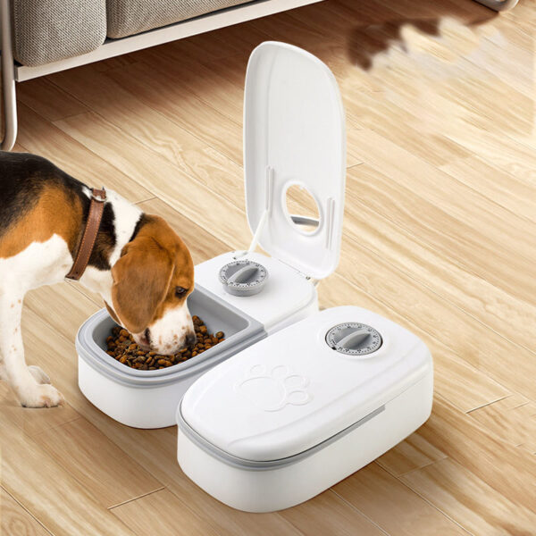 546379209 Detachable And Easy-to-clean Automatic Cat Feeder With Timed And Quantitative Feeding