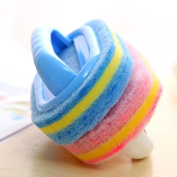 546375931 Kitchen Cleaning Bathroom Toilet Kitchen Glass Wall Cleaning Bath Brush Plastic Handle Sponge Bath Bottom