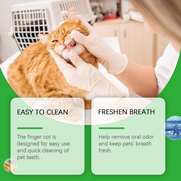 546379000 Dog And Cat Tooth Wipes, Pet Dog Mild Tooth Cleaning Tartar Stains Fresh Breath Wipes