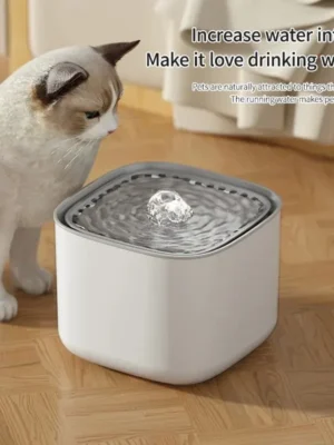 3L Large Capacity Canine Cat Dog Pet Circulating Filter Pet Fountain Feeder Automatic Water Dispenser with USB Port for Pets