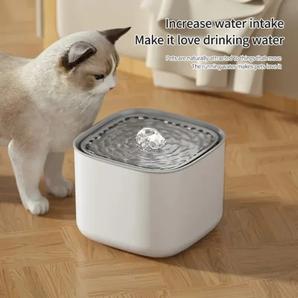 546378632 3L Large Capacity Canine Cat Dog Pet Circulating Filter Pet Fountain Feeder Automatic Water Dispenser with USB Port for Pets