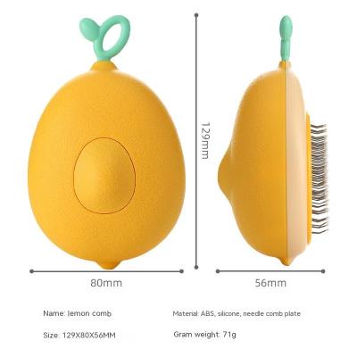 546379474 Cat Brush Hair Remover Cleaning Avocado Shaped Dog Grooming Tool Pet Combs Brush Stainless Steel Needle Pet Cleaning Care