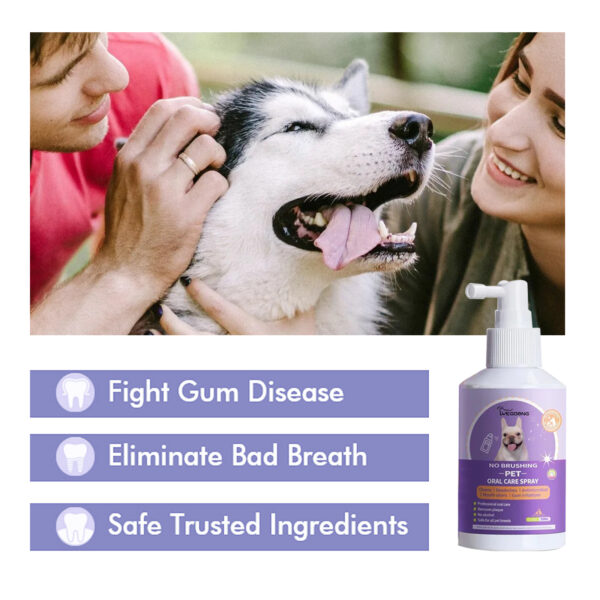 546378735 Dog And Cat Tooth Cleaning Spray, Pet Mouth Cleaning Breath Fresh Deodorizing Cleaning Spray